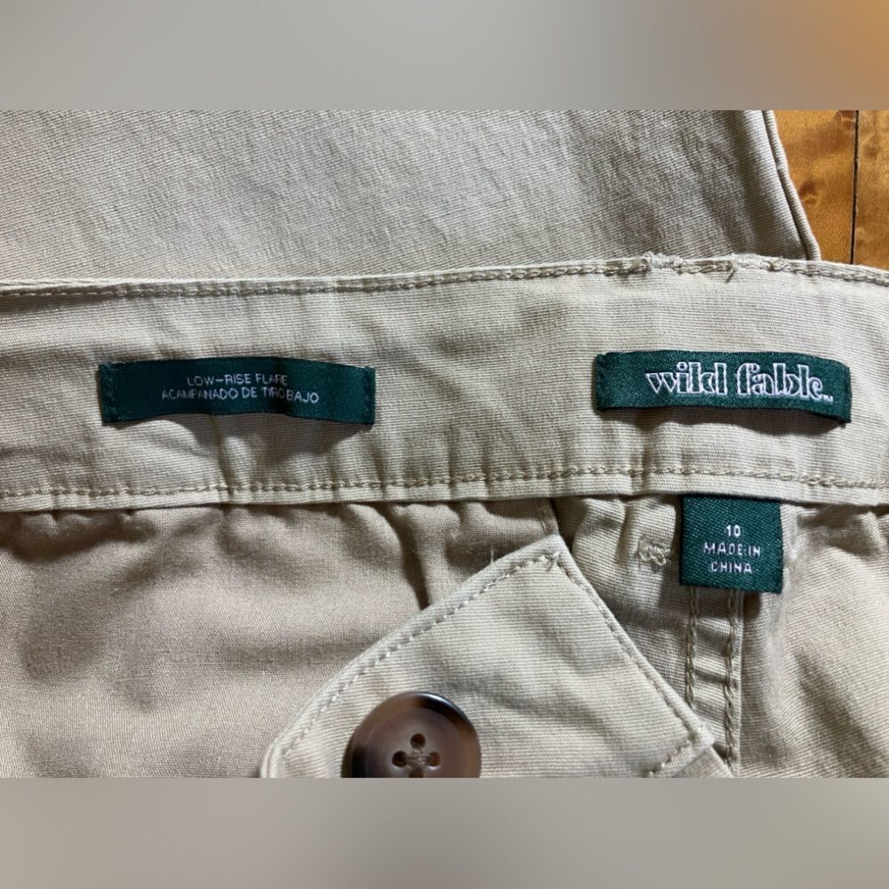 Wild Fable, low rise flare, tan color, size 10, excellent condition - Picture 2 of 3